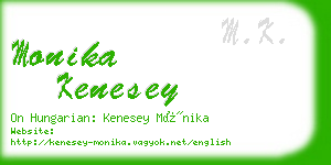 monika kenesey business card